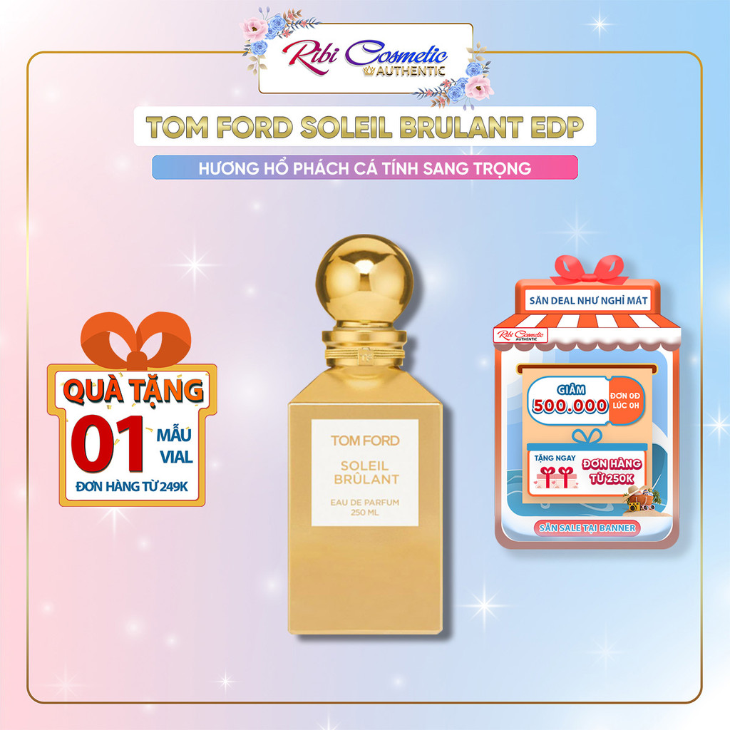 Nước Hoa Unisex Tf Soleil Brulant Hương Hổ Phách Ấm Áp Cá Tính Sang Trọng Cho Mùa Đông Không Lạnh