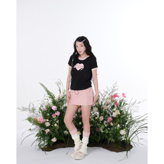 Áo thun baby tee MONÁ - PINKY