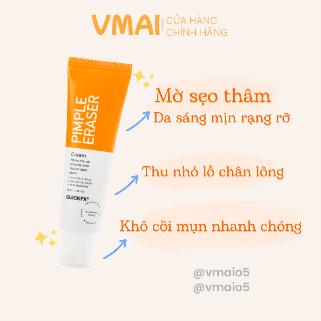 Kem giảm mụn và thâm da mặt QUICKFX 30g