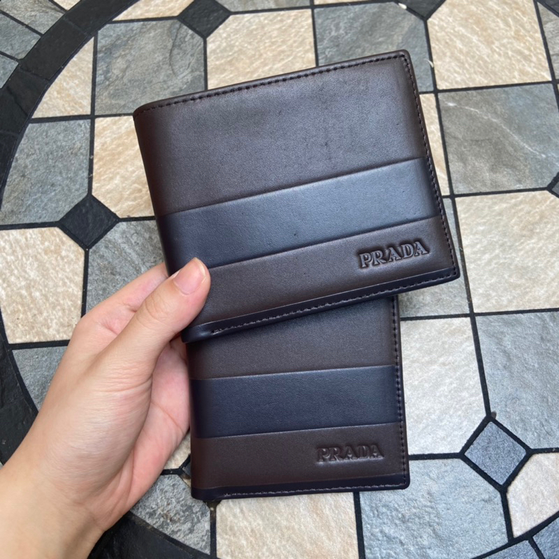 Ví Da Nam Cao Cấp Thời Trang Prada [Fullbox]