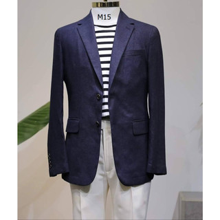 Áo vest blazer nam chất vải linen có đệm vai nhẹ