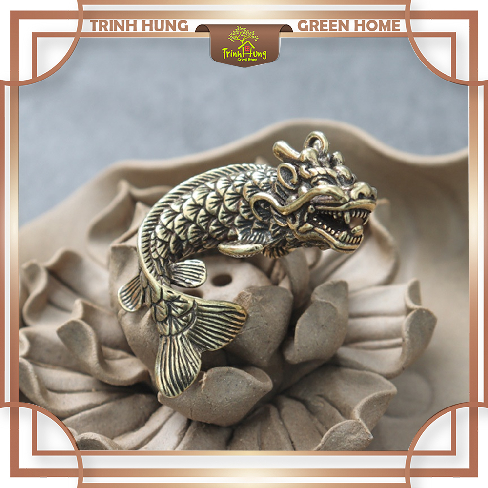 Tượng cá chép hóa rồng bằng đồng nguyên chất