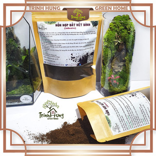 Đất kết dính.Adhesive soil - Chuyên dụng làm Terrarium, tường rêu, bán cạn, bon sai