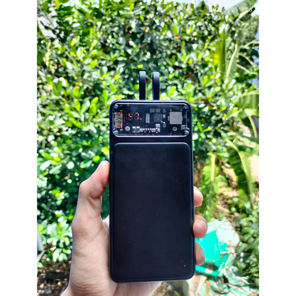 Sạc dự phòng 10000mah, 20000mah, sạc nhanh PD22.5W trong suốt
