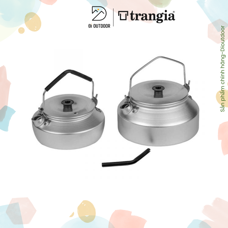 Ấm Nhôm Trangia Kettle 600ml- 900ml Dã Ngoại Cao Cấp