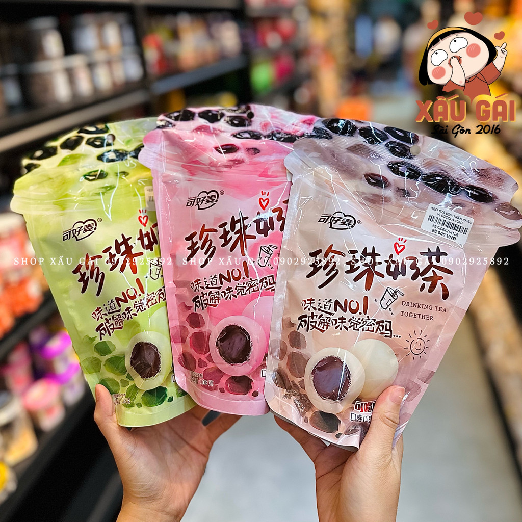 KẸO TRÀ SỮA TRÂN CHÂU GÓI 108G