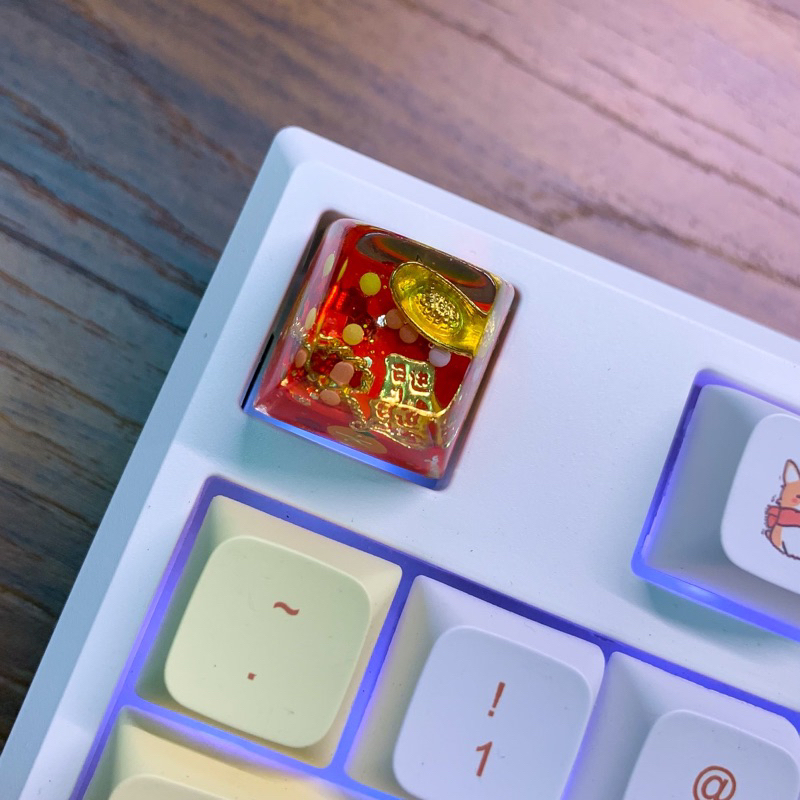 Nút bàn phím G-cap resin Tiền vàng May mắn 2023