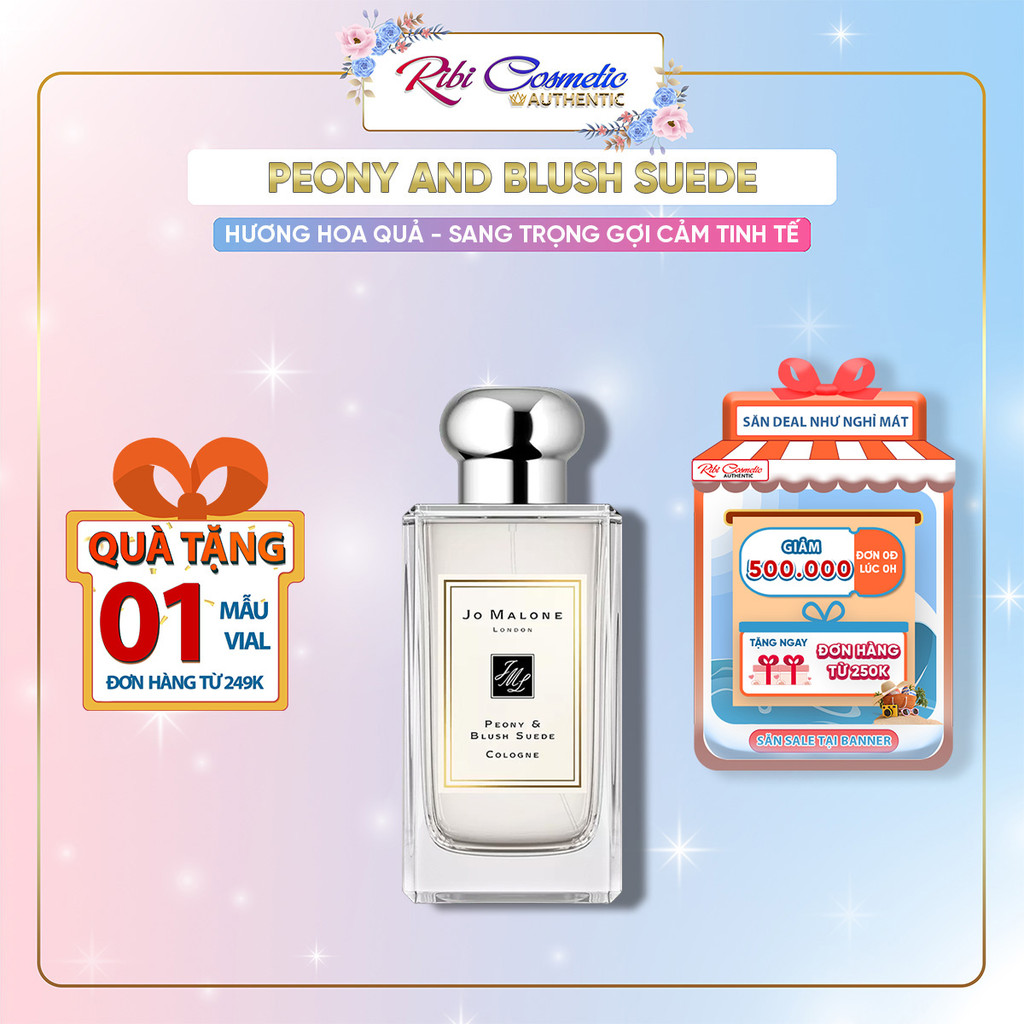 Nước Hoa Unisex Nam Nữ Jo Malone Peony Blush Suede Sang Trọng, Gợi Cảm, Tinh Tế