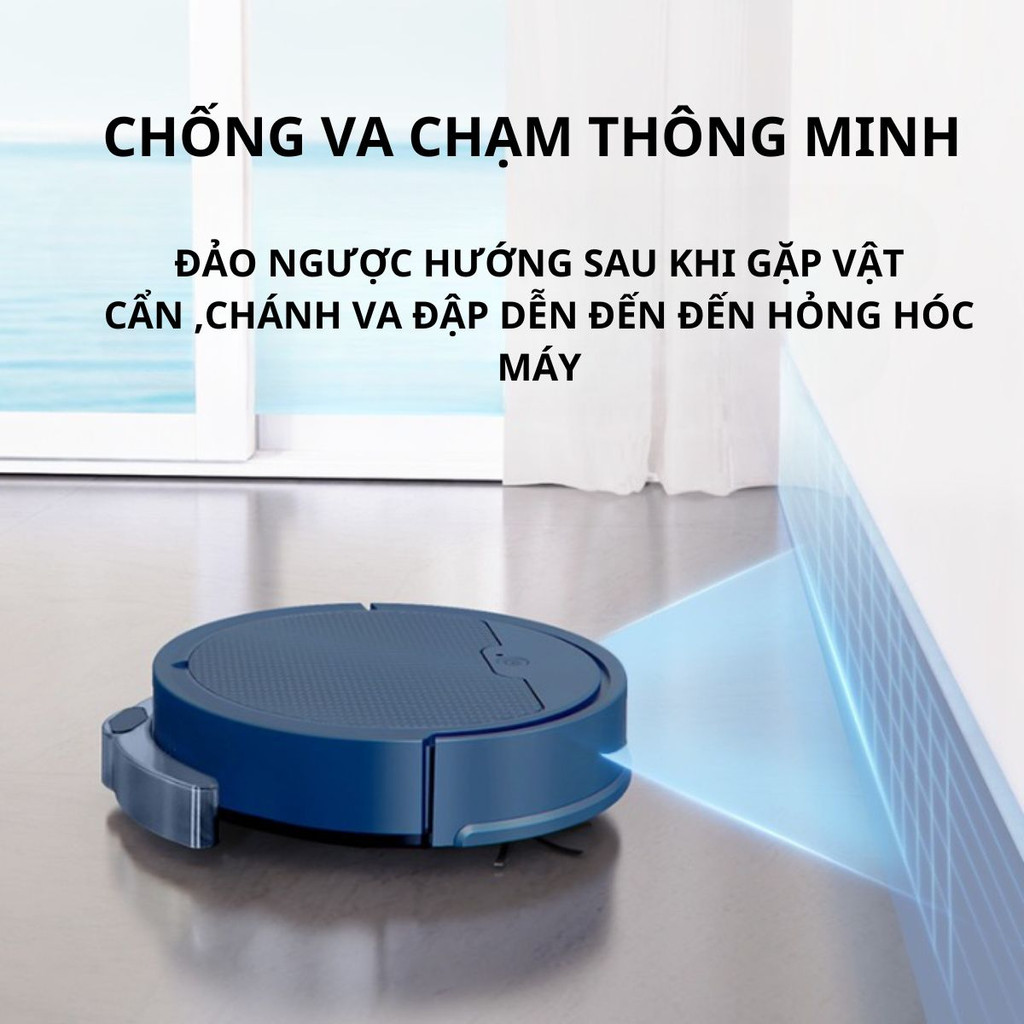 Robot hút bụi lau nhà tự động, Máy hút bụi thông minh,Điều khiển qua app, Chống rơi cầu thang, Hút được tóc bụi,to,nhỏ.. | BigBuy360 - bigbuy360.vn
