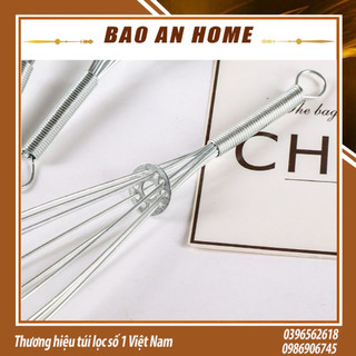 Cây phới lồng đánh trứng lưới sắt t1 cầm tay nhà bếp - dụng cụ đánh bột nhỏ gọn