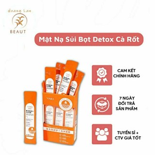 Mặt nạ sủi bọt cà rốt hộp 12 gói