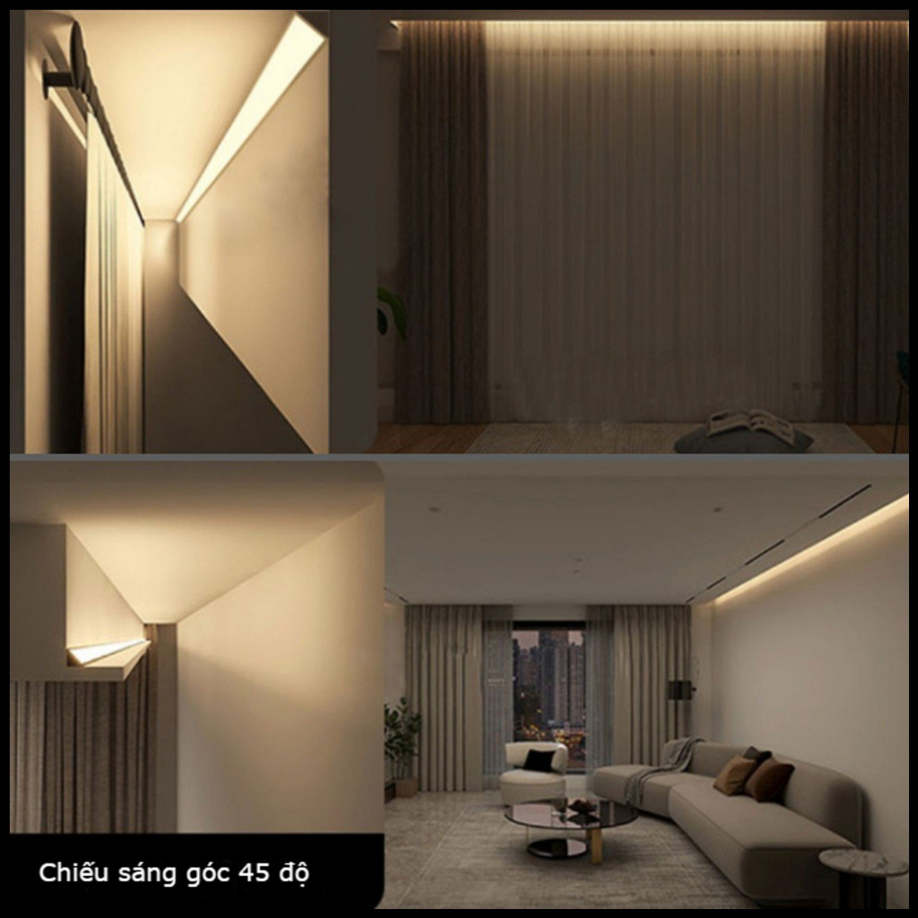 Thanh nhôm LED V góc 3m