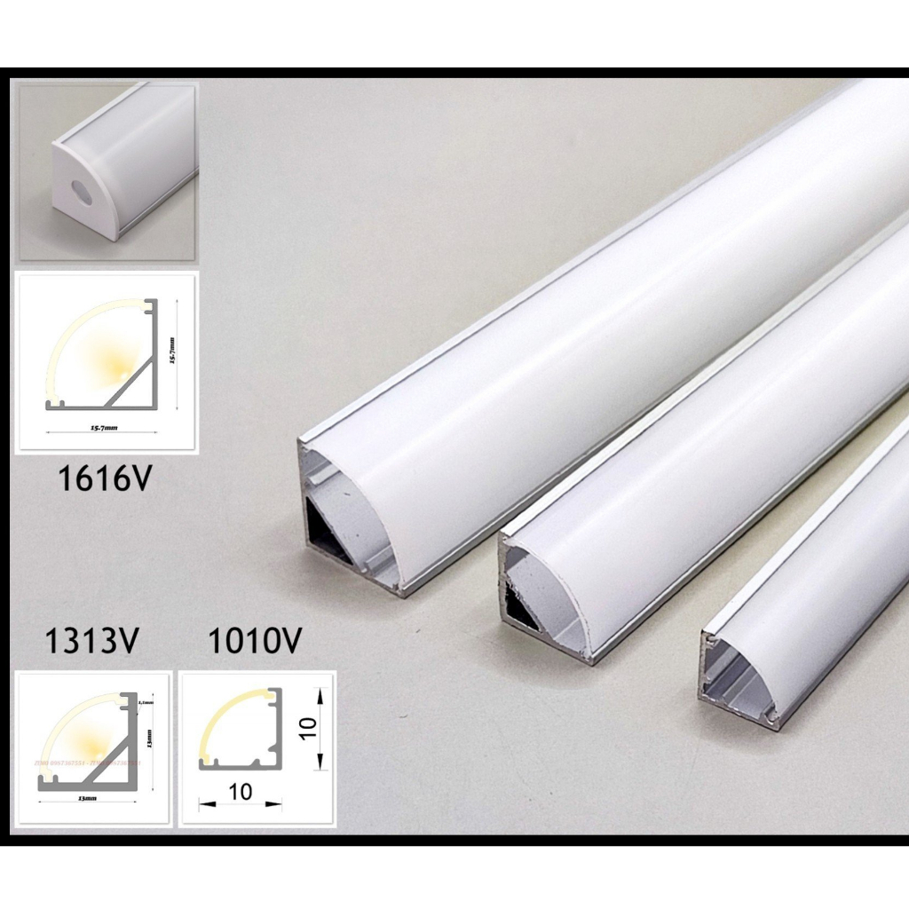 Thanh nhôm LED V góc 3m