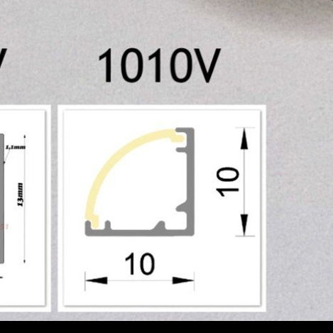 Thanh nhôm LED V góc 3m