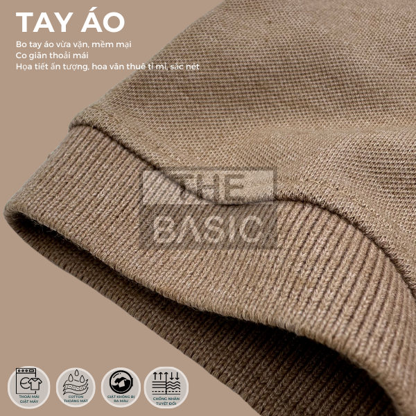 Áo POLO Nam THE BASIC áo thun có cổ vải cá sấu cotton co giãn cao cấp thoáng mát - ANN013