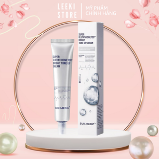 Kem Dưỡng Nâng Tông Trắng Da Sur.medic Super Glutathione 100 Bright Tone Up Cream 40ml
