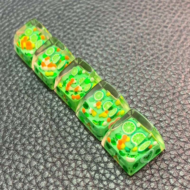 Nút bàn phím G-cap resin chanh xanh 2023