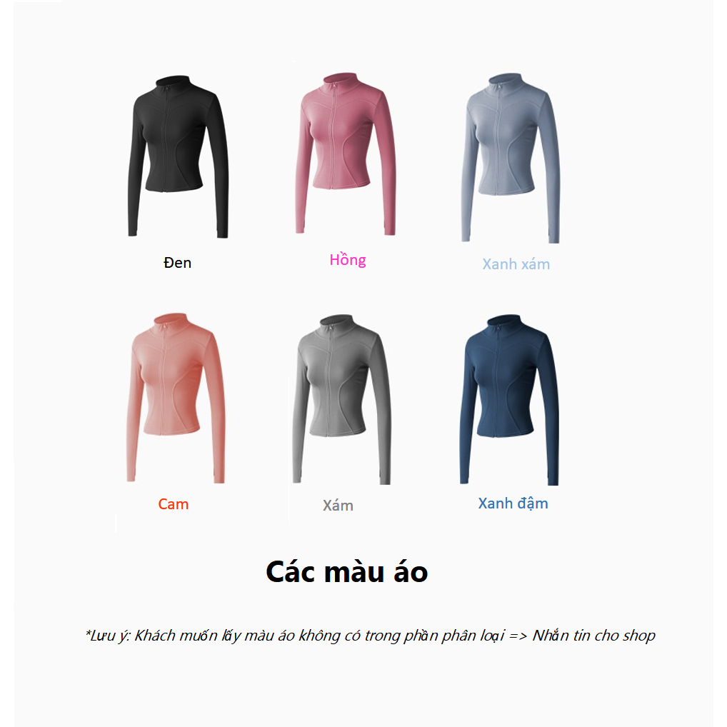 Áo khoác thể thao nữ, Áo khoác tập gym nữ A040