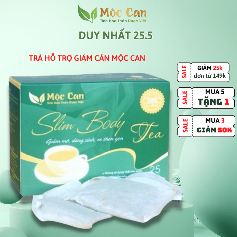 Trà Giảm Cân Giảm Mỡ Bụng Mộc Can Giảm Cân Cấp Tốc An Toàn Hiệu Quả Sau 1 Liệu Trình Hộp 25 Túi Lọc Tiện Lợi