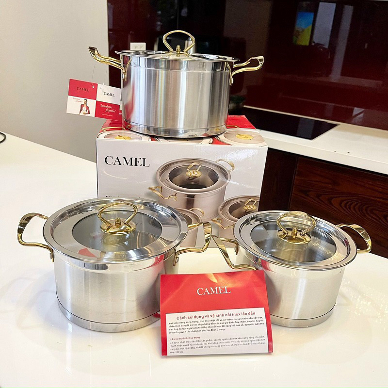 Bộ nồi 3 món 304 CAMEL