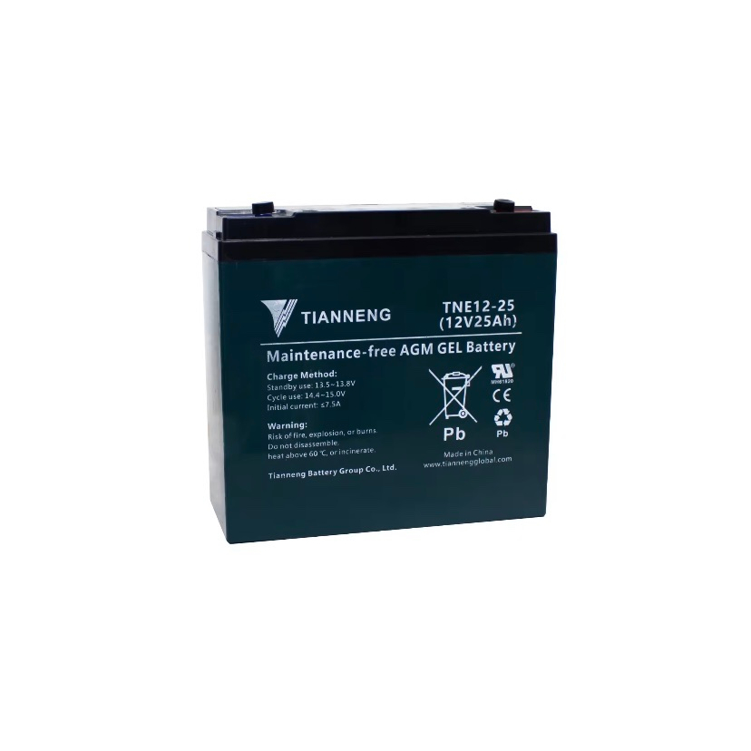 Bình ắc quy 12V TIANNENG TNE12 - 25, 12V - 25Ah dùng cho xe máy điện, loa kéo, xe lăn điện