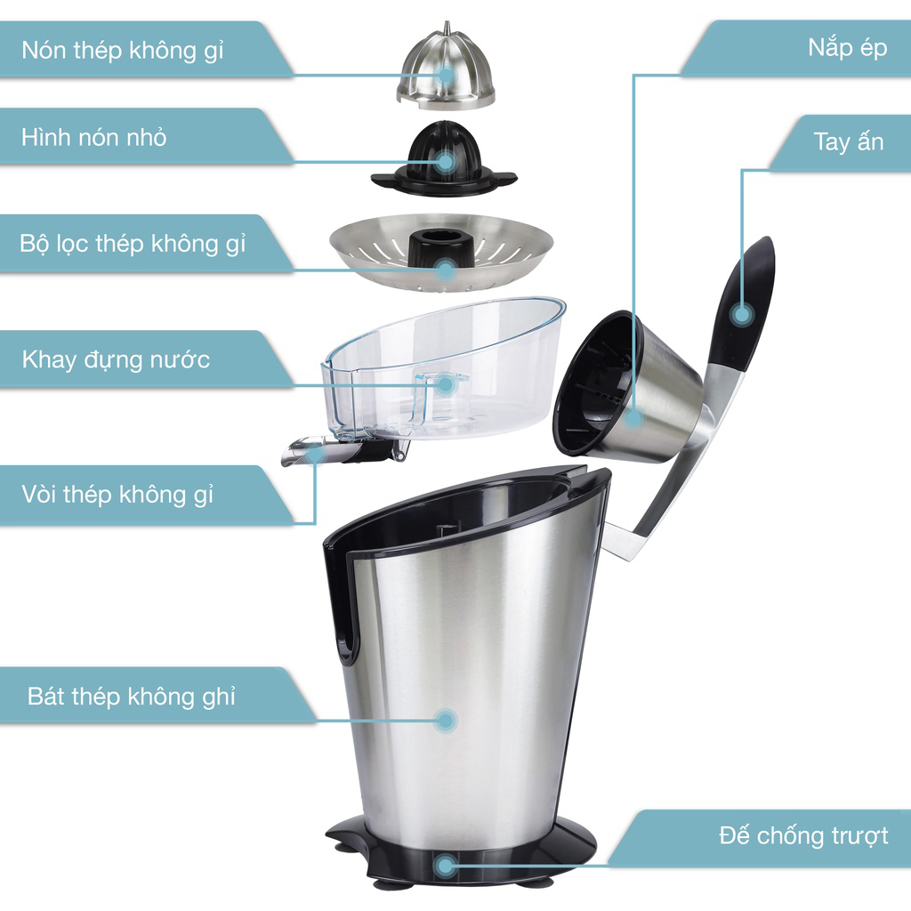 Máy vắt cam gia đình tự động dùng điện - K1422