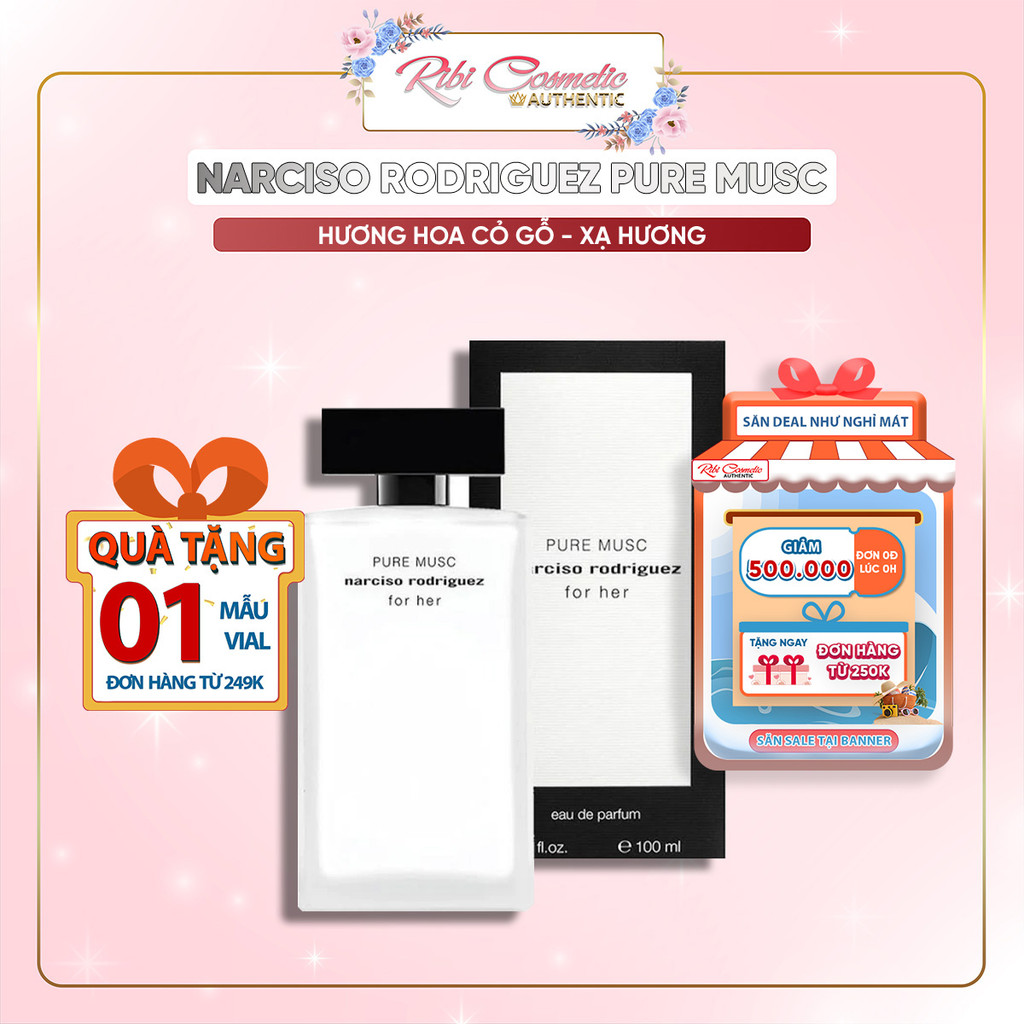 Nước Hoa Nữ Narciso Pure Musc Nar Trắng,thanh Lịch,quyến Rũ,nhẹ Nhàng | BigBuy360 - bigbuy360.vn