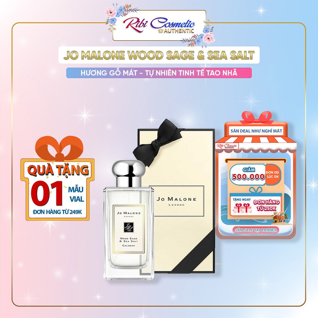 Nước Hoa Jo Malone Wood Sage Hương Thơm Tươi Mát Của Biển Và Gỗ Ribicosmetics