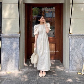 𝐒𝐚𝐫𝐚𝐡 𝐃𝐫𝐞𝐬𝐬 𝐋𝐢𝐧𝐞𝐧 (Váy dáng dài tay bồng)
