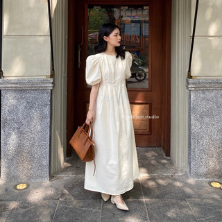 𝐒𝐚𝐫𝐚𝐡 𝐃𝐫𝐞𝐬𝐬 𝐋𝐢𝐧𝐞𝐧 (Váy dáng dài tay bồng)