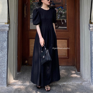 𝐒𝐚𝐫𝐚𝐡 𝐃𝐫𝐞𝐬𝐬 𝐋𝐢𝐧𝐞𝐧 (Váy dáng dài tay bồng)