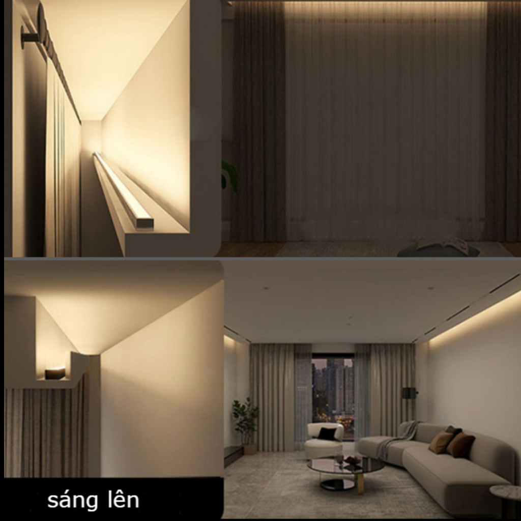 Thanh nhôm LED không viền 1509A  dài 3m