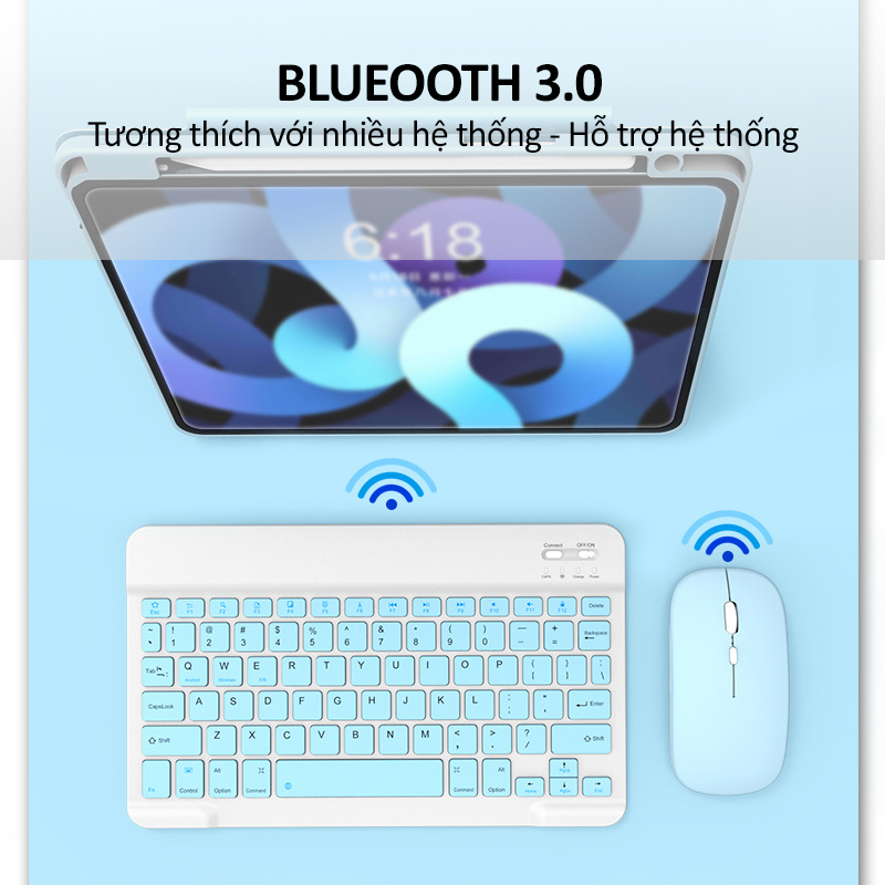 Bộ bàn phím bluetooth không dây mini cho điện thoại- D1435