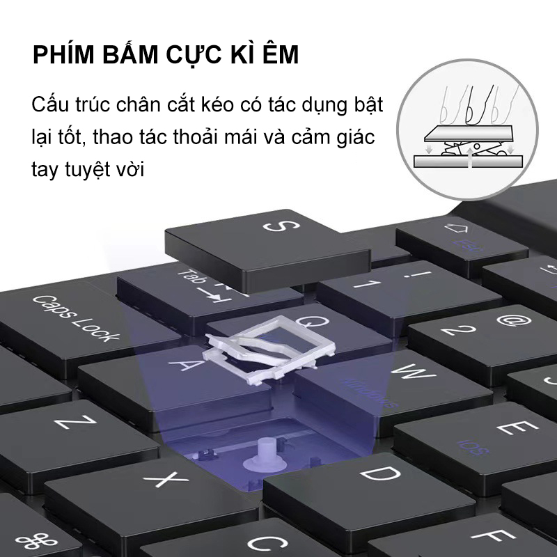Bộ bàn phím bluetooth không dây mini cho điện thoại- D1435