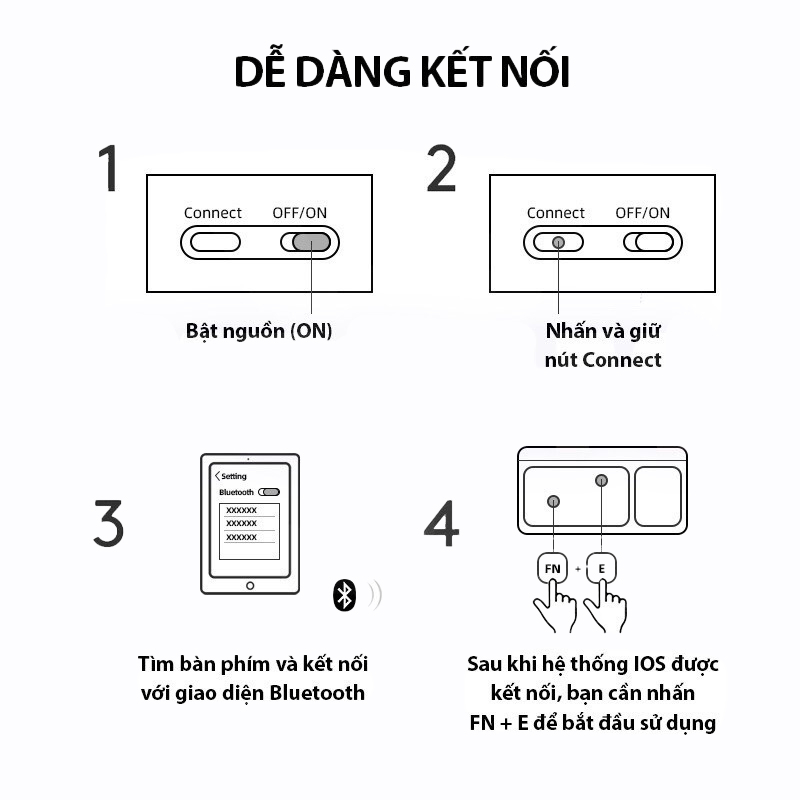 Bộ bàn phím bluetooth không dây mini cho điện thoại- D1435