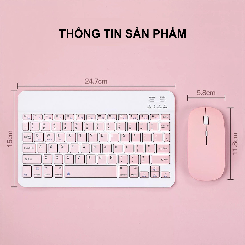 Bộ bàn phím bluetooth không dây mini cho điện thoại- D1435