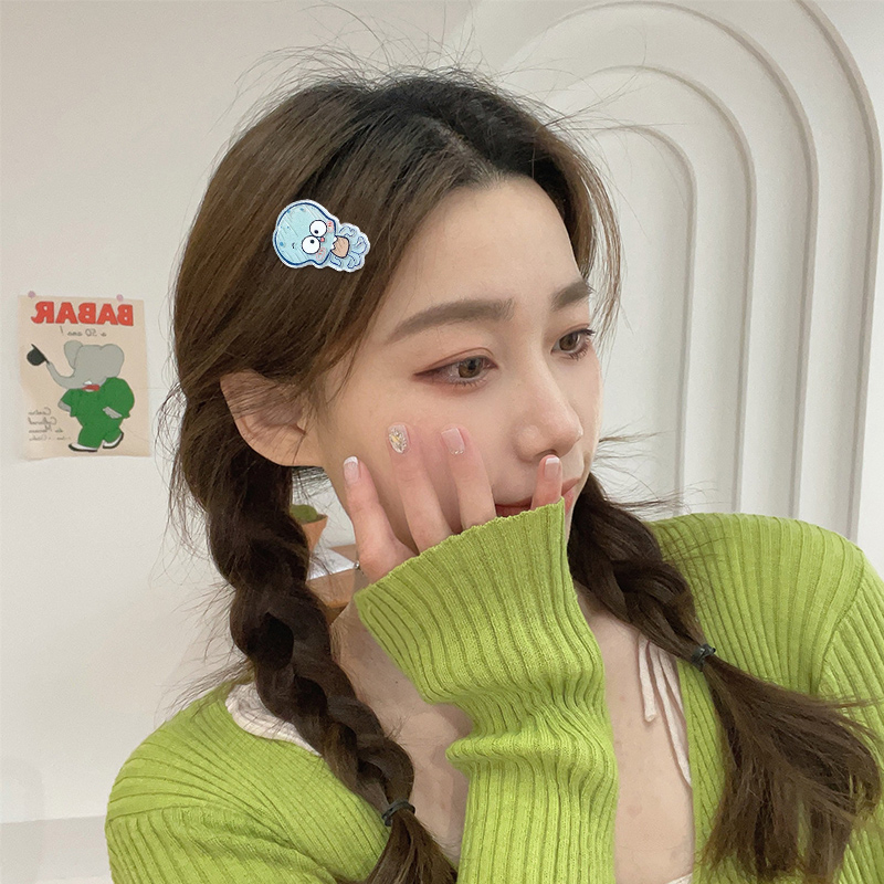 🍄Kẹp Tóc Hình Spongebob Bằng Acrylic Xinh Xắn Cho Nữ