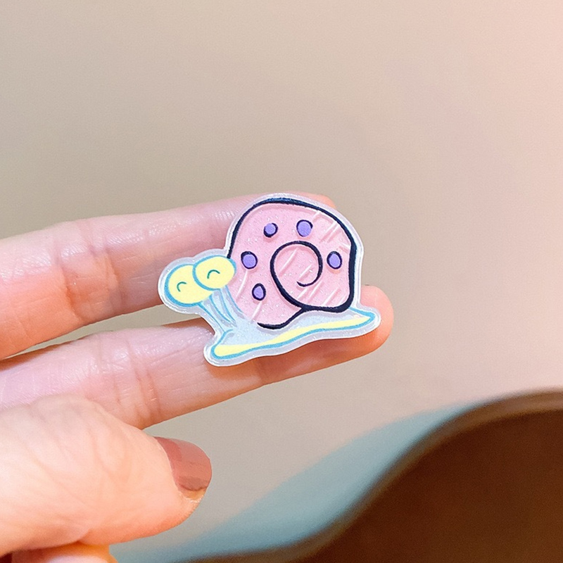 🍄Kẹp Tóc Hình Spongebob Bằng Acrylic Xinh Xắn Cho Nữ