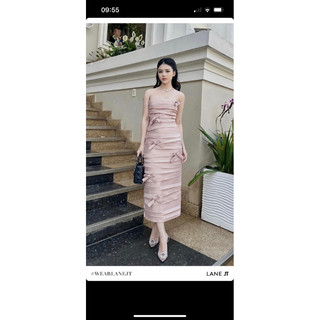Váy quây SML Lane Jt Vandelia Tube midi dress! Chính hãng 100%! 1950K