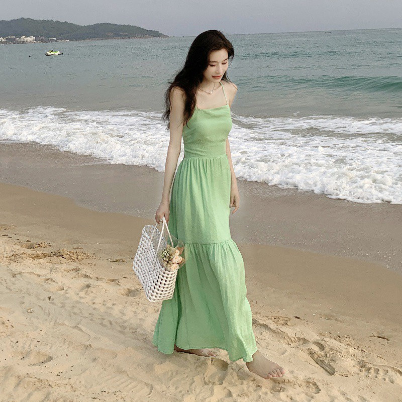 Đầm maxi đuôi cá hở lưng gợi cảm