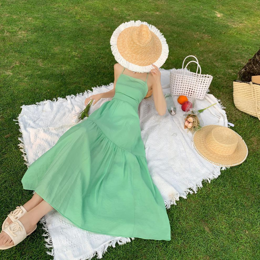 Đầm maxi đuôi cá hở lưng gợi cảm