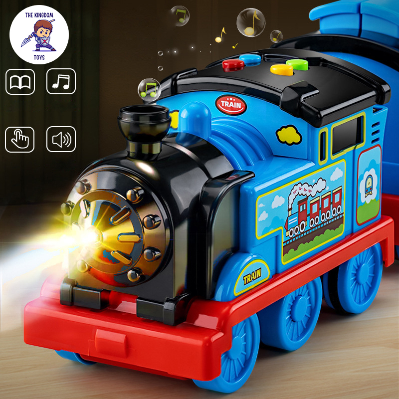 Đồ Chơi Tàu Hỏa Biến Hình Đường Đua Bệ Phóng Cao Cấp Cỡ Lớn Dài 135CM Có Nhạc Tặng Kèm 6 Siêu Xe