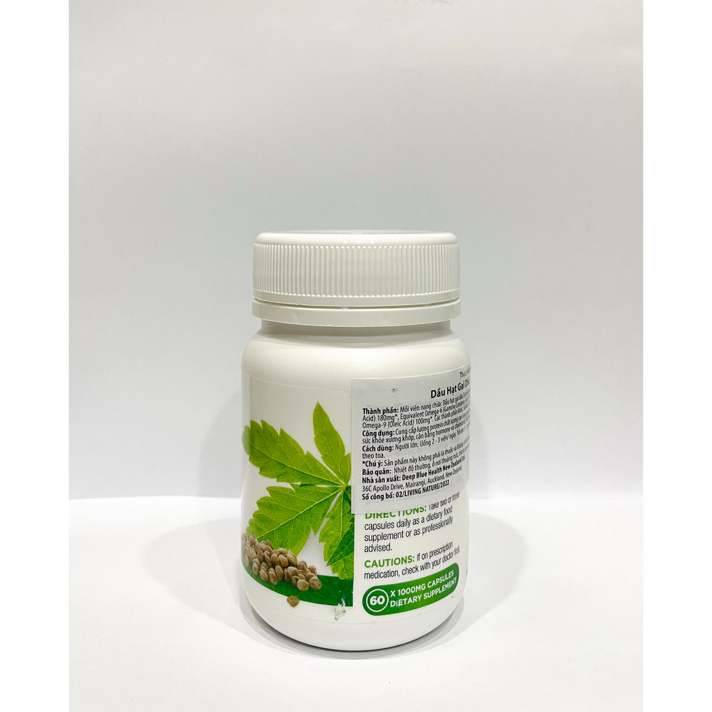 Tinh dầu hạt gai dầu Deep Blue Health Hem.p Seed Oil