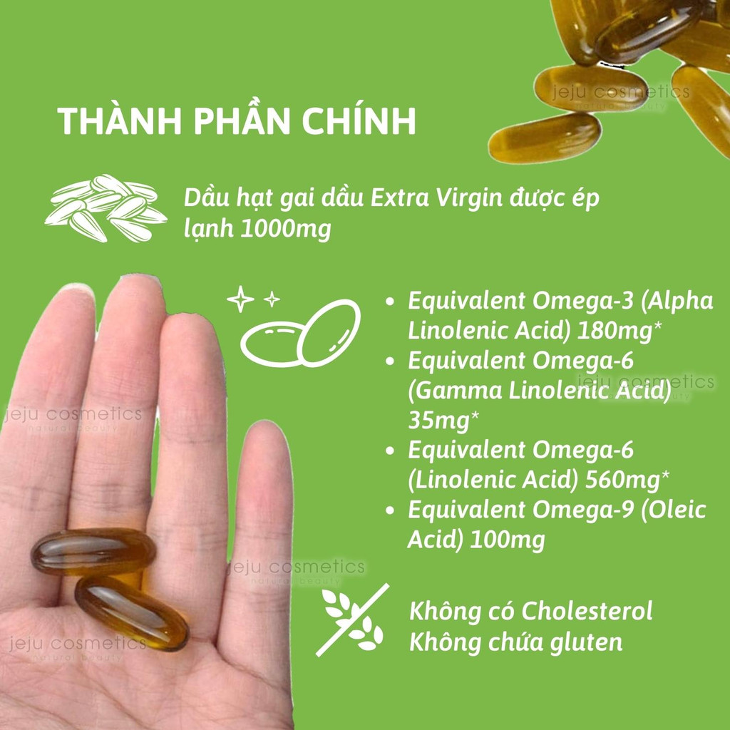 Tinh dầu hạt gai dầu Deep Blue Health Hem.p Seed Oil
