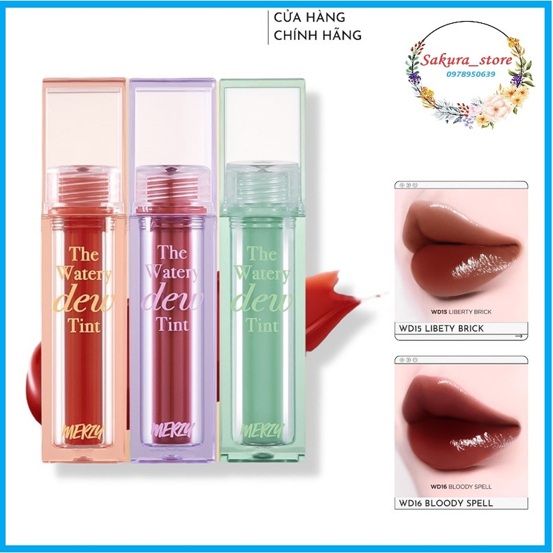 NEW_Son Tint Lì Merzy The Watery Dew Tint 4g