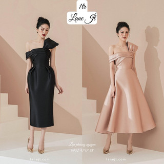 Váy Lane Jt Greta Midi dress nơ vai! Chính hãng 100%! 1899K