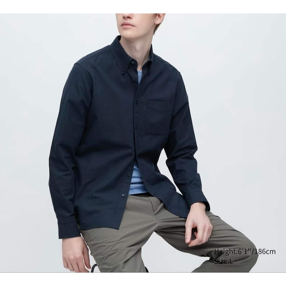 Sơ mi dài tay nam vải oxford 100% cotton