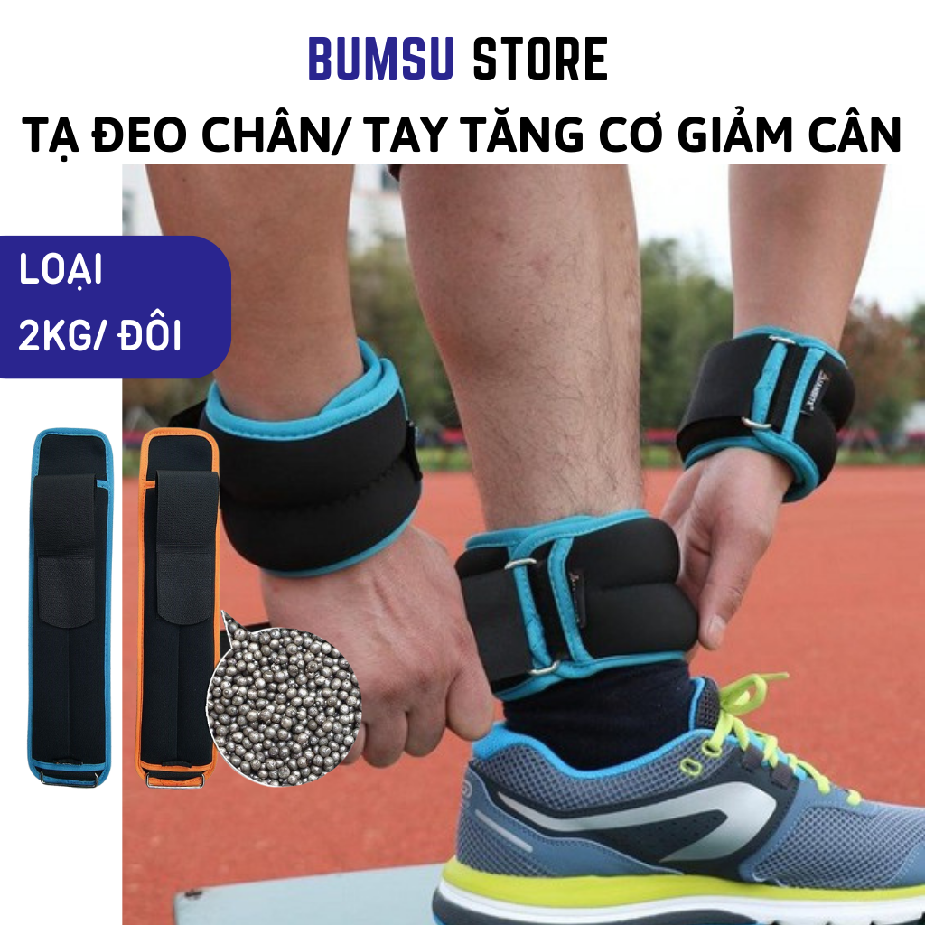 Tạ Đeo Chân Tay 2KG Tập Gym Thể Thao Chạy Bộ Đa Năng