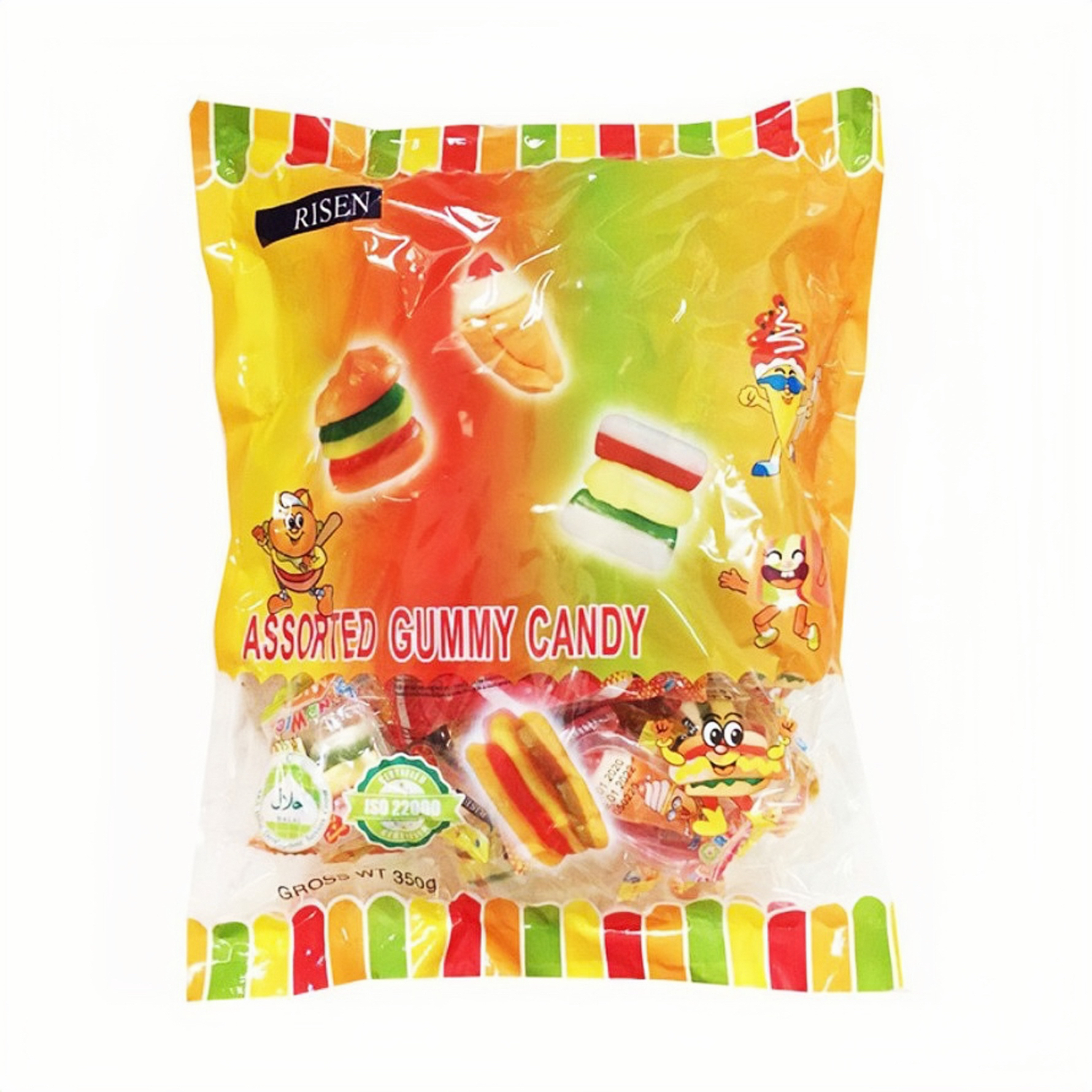 Kẹo Dẻo Risen Assorted Gummy Candy Gói 350gr
