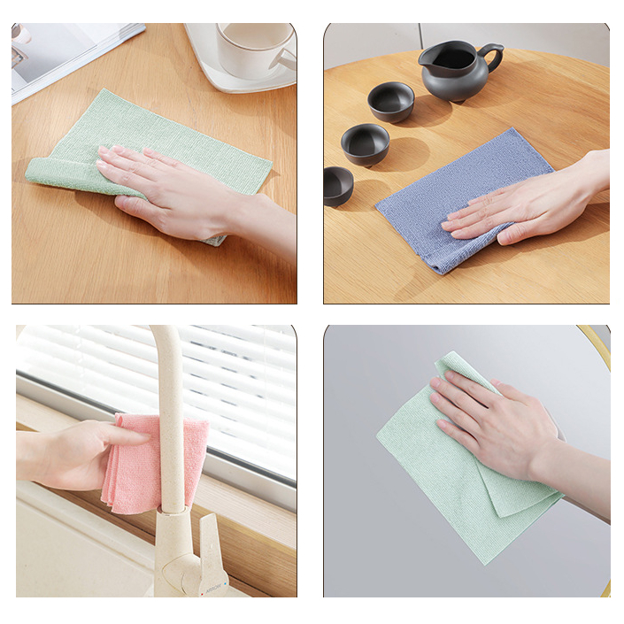 Hộp 20 chiếc khăn lau vải đa năng, chất liệu mềm mại siêu thấm hút, lau sạch bụi bẩn, vết dầu mỡ, có thể tái sử dụng